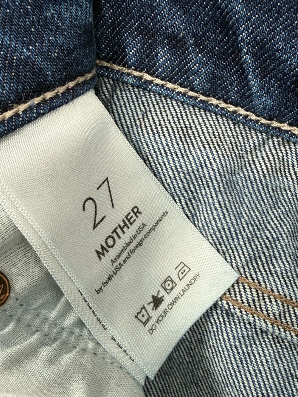 MOTHER The Half Pipe High Rise Ankle Wide Leg Jeans Size 27 - Picture 5 of 10